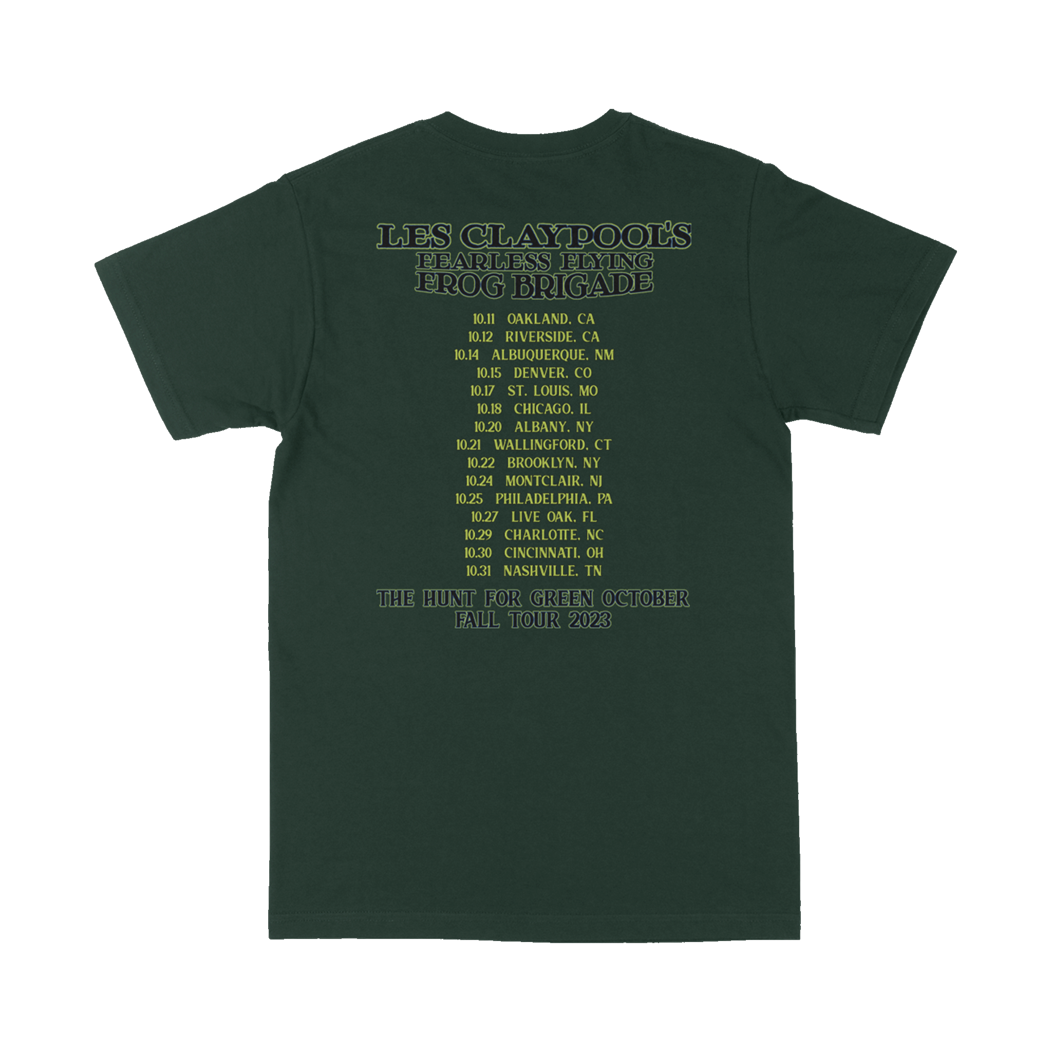 Les Claypool – Hunt for Green October Tour T-Shirt