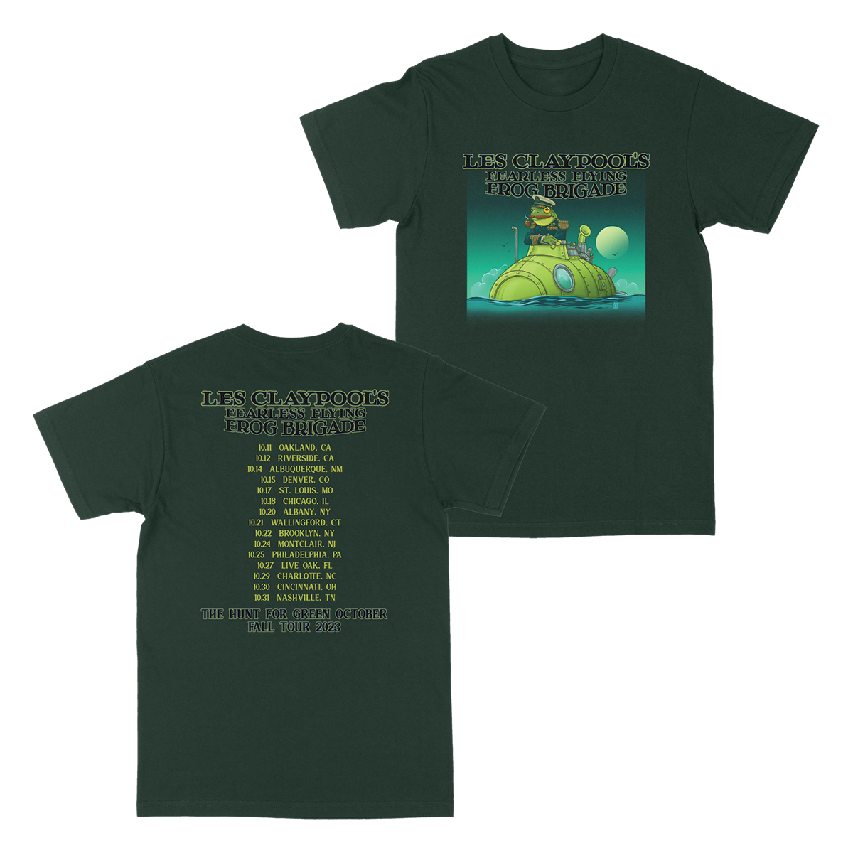 Les Claypool – Hunt for Green October Tour Tee