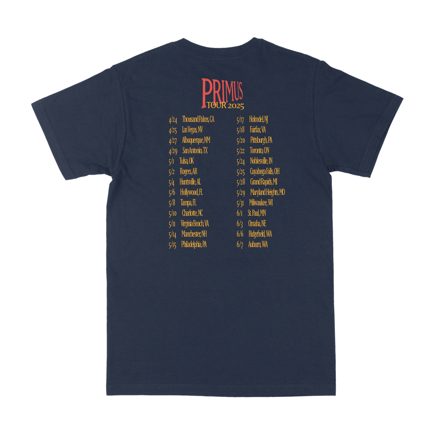 Captain Shiner Tour T–Shirt - April-June 2025