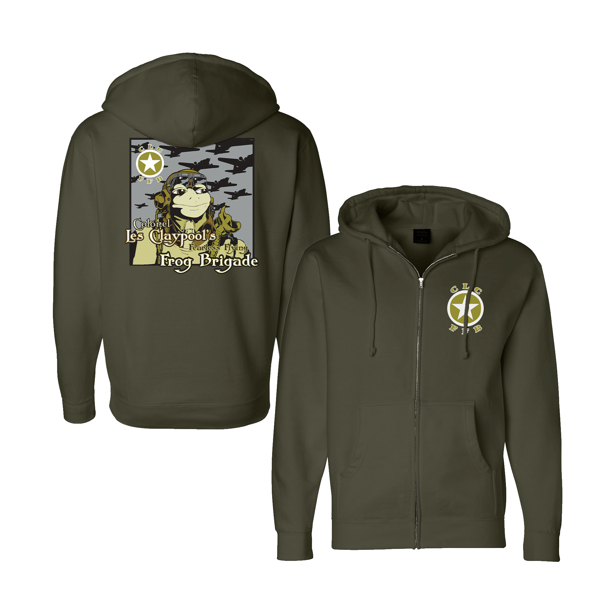 Les Claypool - Live Frogs Zip-Up Hoodie