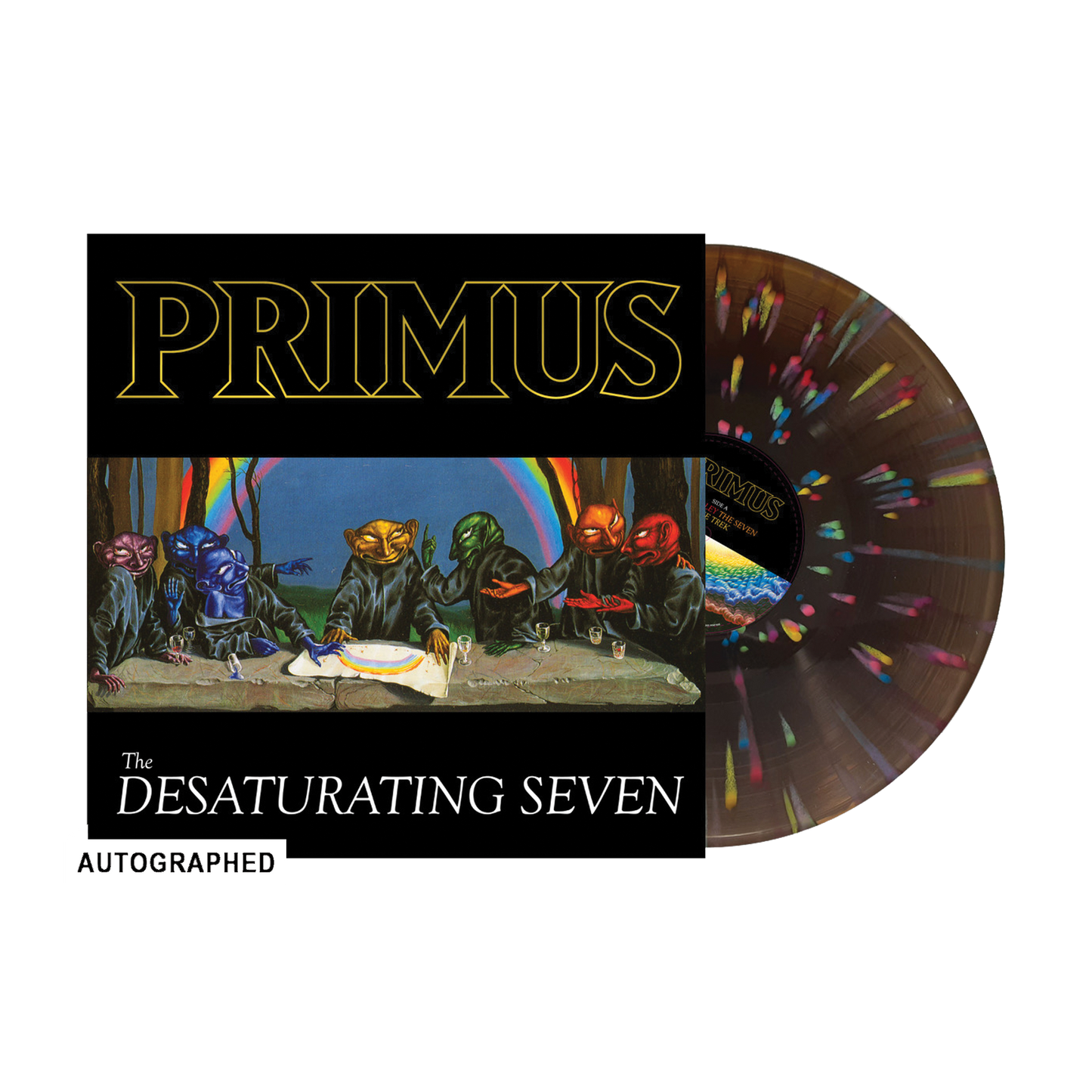 Primus - The Desaturating Seven (7th Anniversary Edition) - Midnight Rainbow LP - SIGNED
