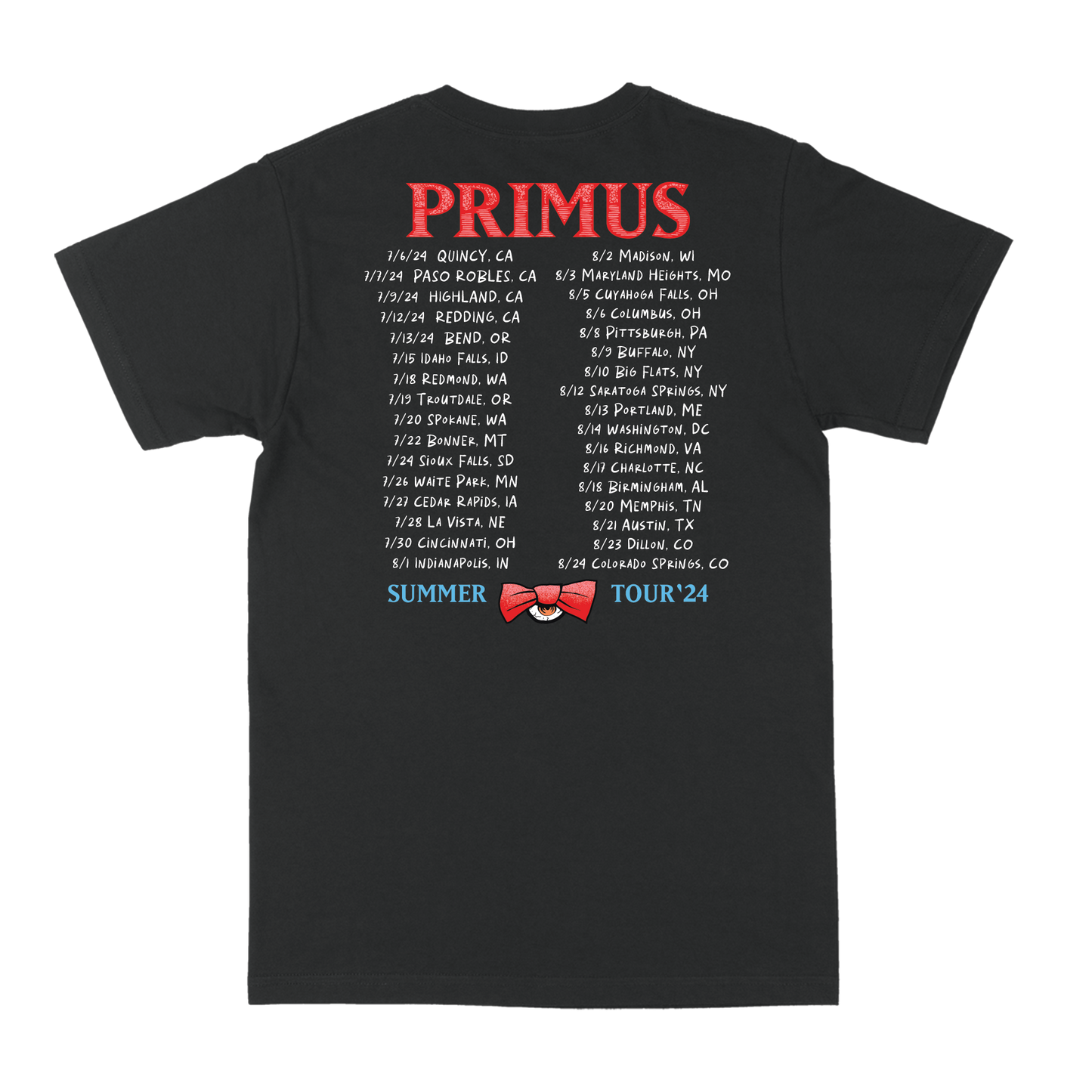 Primus - Winged Monkey Summer 2024 Tour T-Shirt