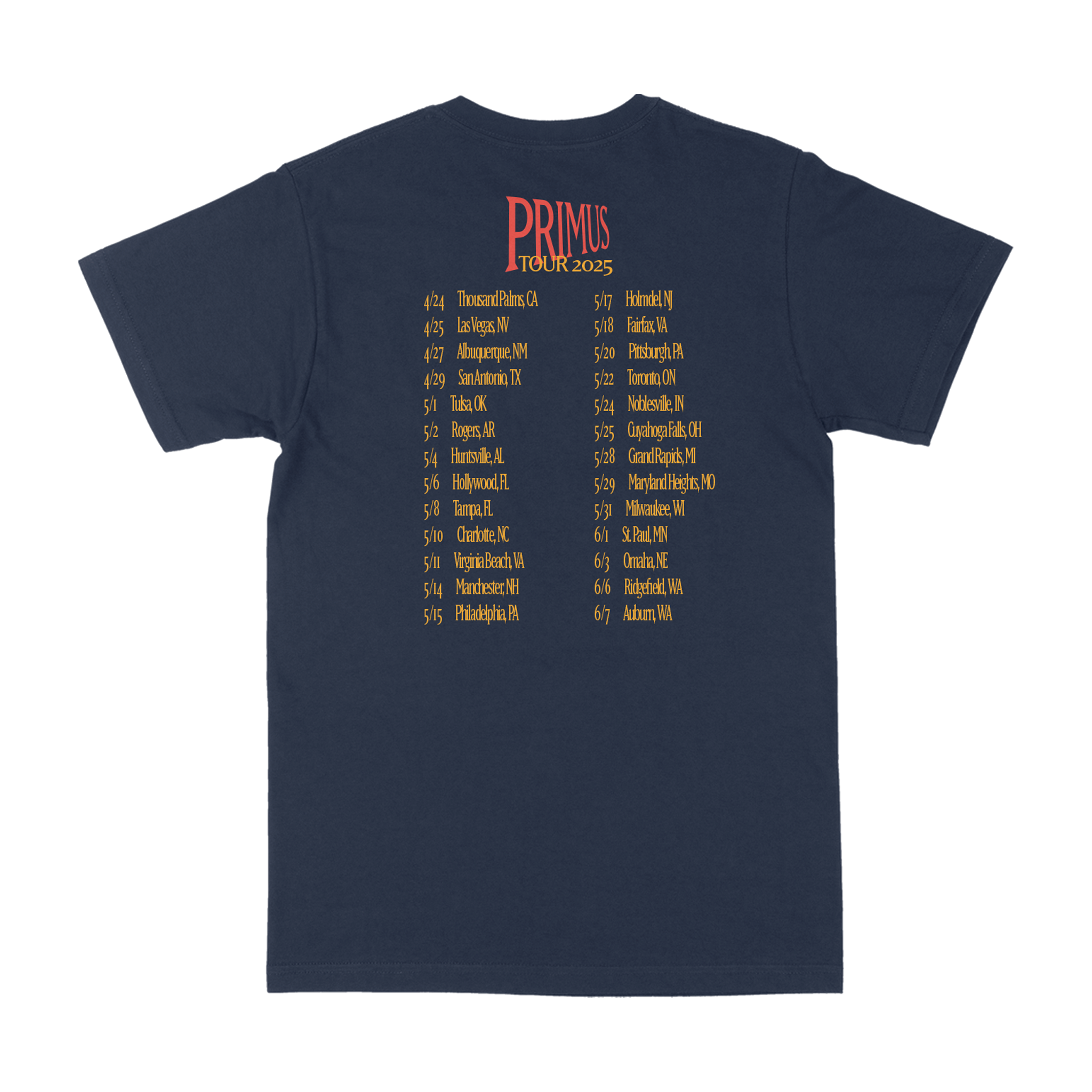 Captain Shiner Tour T–Shirt - April-June 2025