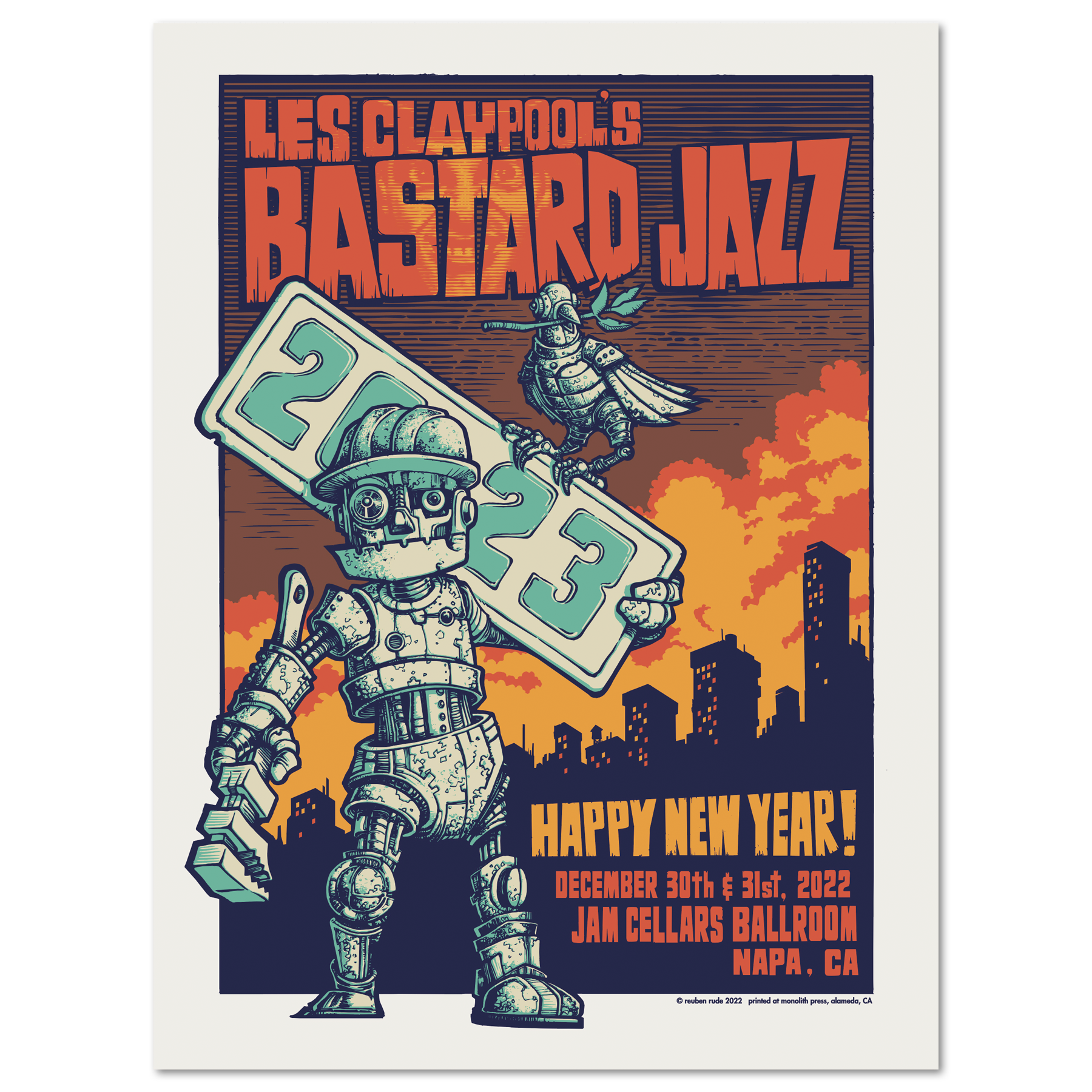 Bastard Jazz - NYE Poster